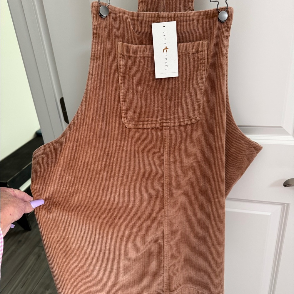 True Craft Tan Corduroy Overalls - Picture 5 of 8